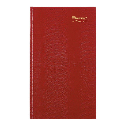 Traditional Daily Planner - Bright Red