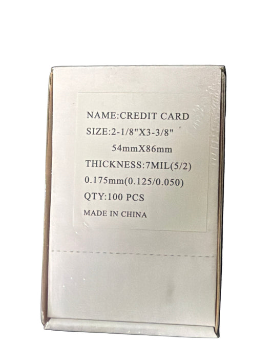 LAMINATING POUCH 7ML CREDIT 2-1/8 X 3-3/8 100 PC