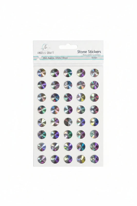 ROUND CUT STONE STICKER 45 PC