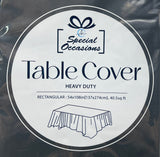 RECTANGLE BLACK TABLE COVER