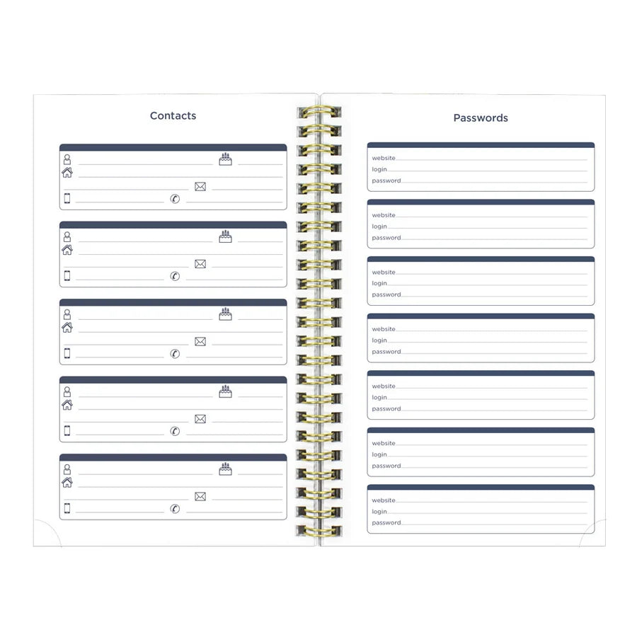 Academic Weekly Planner, Floral, 2026 - 2027