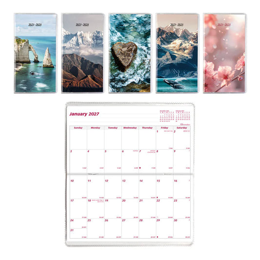 2-Year Monthly Pocket Planner 2027-2028