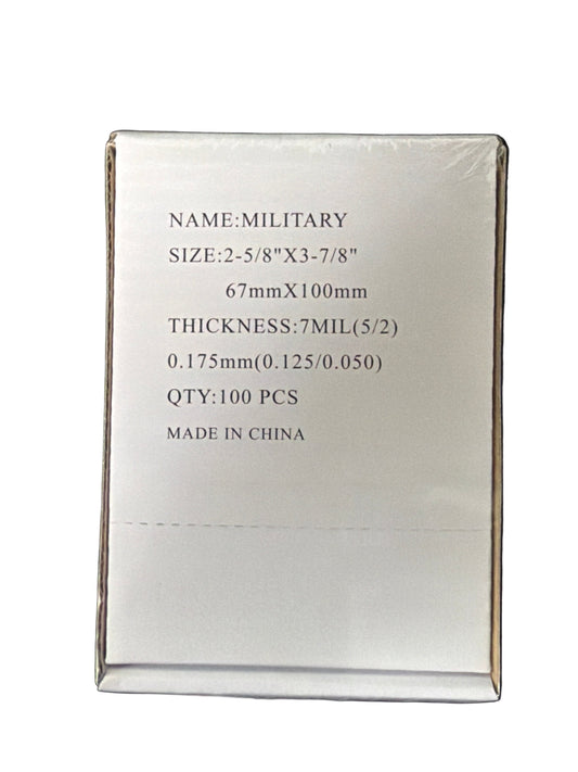 LAMINATING POUCH 7ML MILITARY SIZE 2-5/8 X 3-7/8