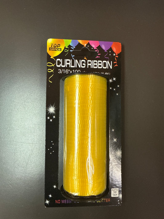 RIBBON YELLOW 3/16'' 100YRD