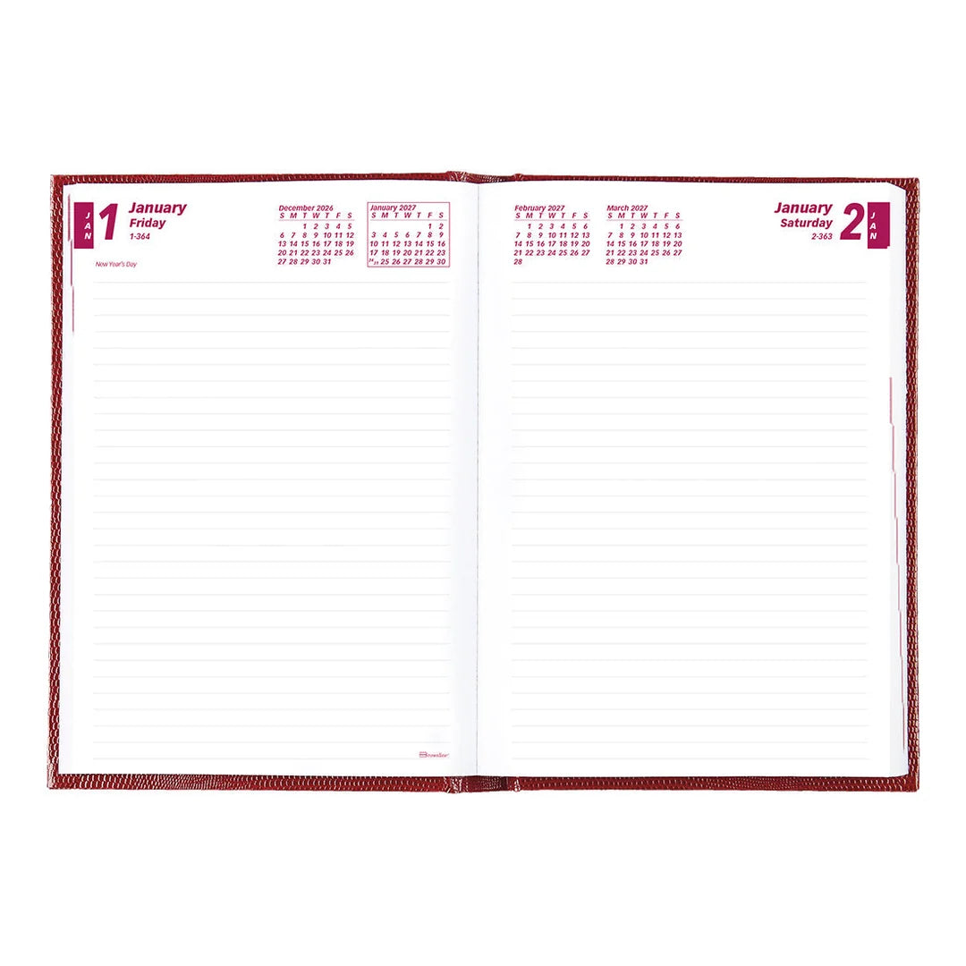 Daily Planner Medium Durabook Red