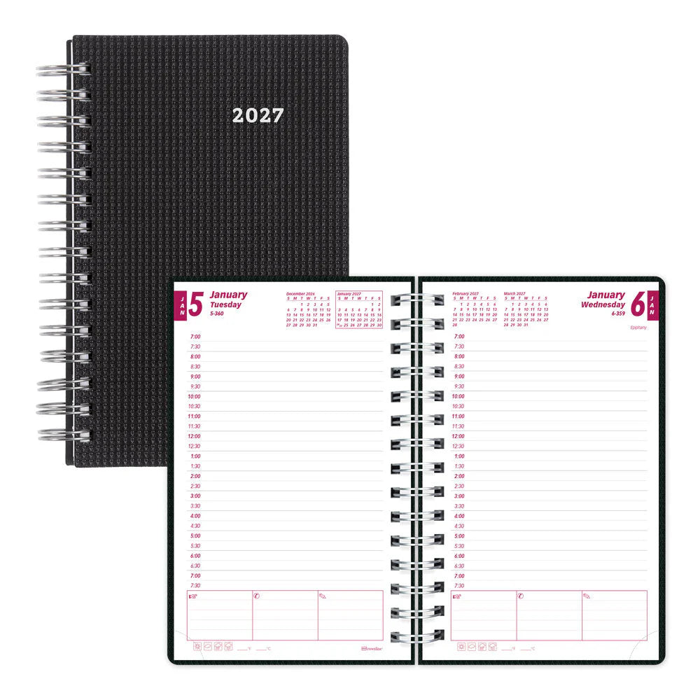 DuraFlex Daily Appointment Planner - Black