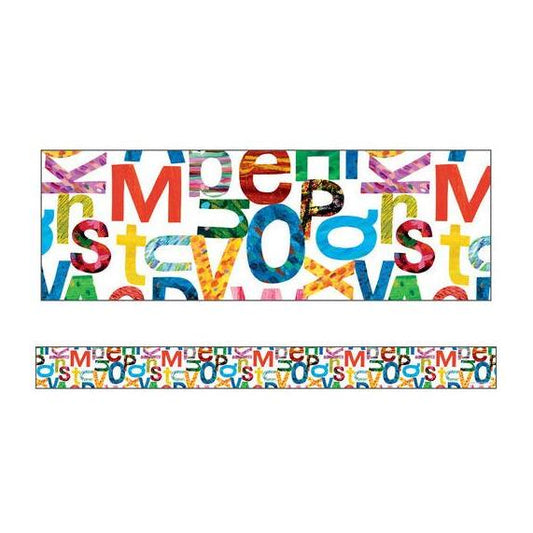 BORDER STRAIGHT WORLD OF ERIC CARLE LETTERS