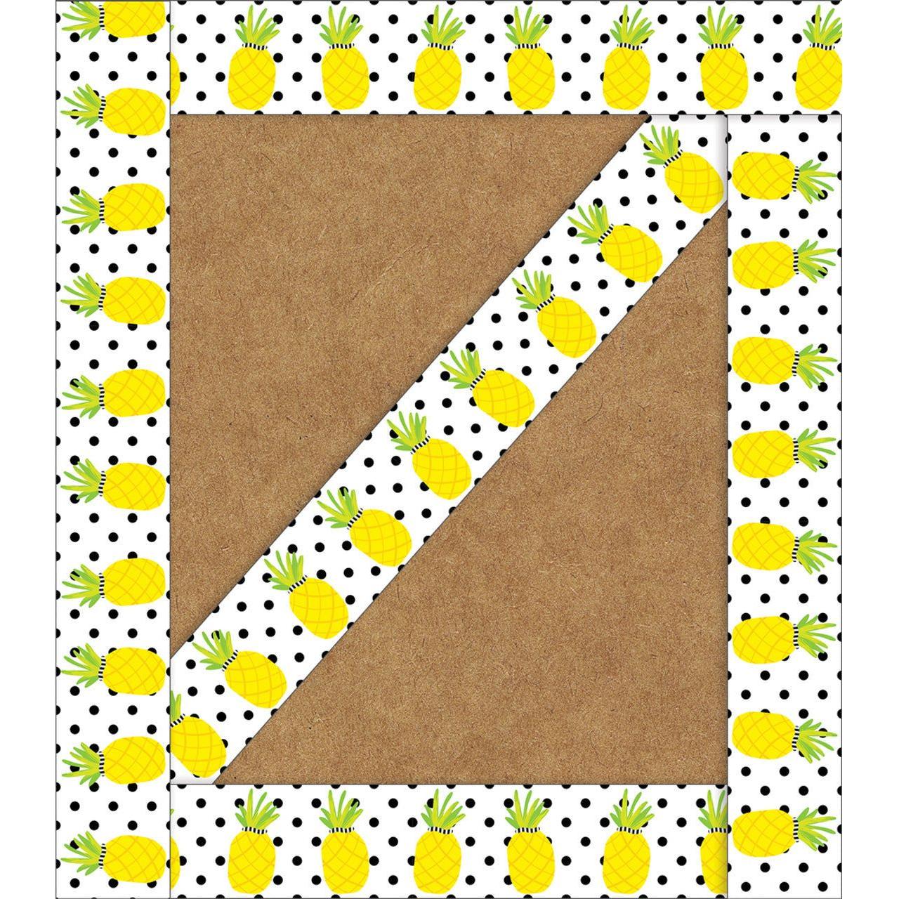 BORDER STRAIGHT PINEAPPLES