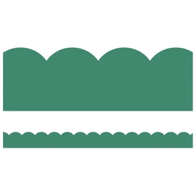 Jade Green Scalloped Bulletin Board Borders