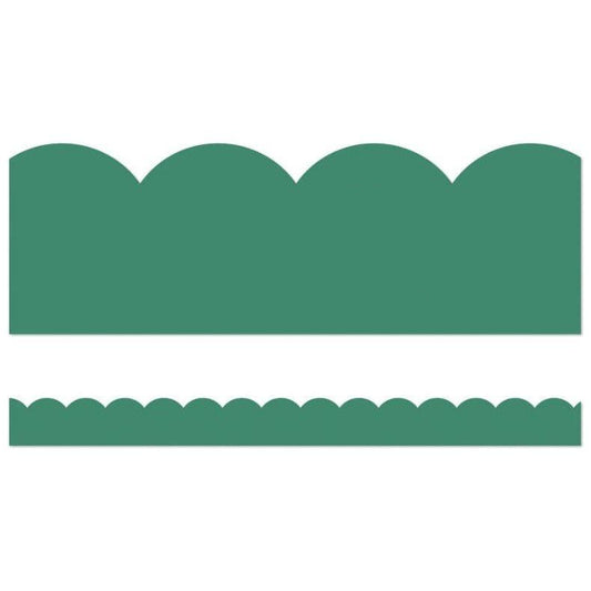 Jade Green Scalloped Bulletin Board Borders