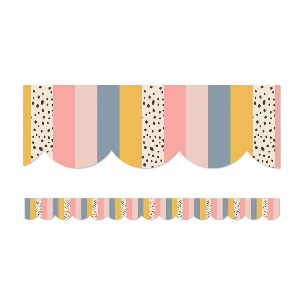 Stripes Scalloped Bulletin Board Borders