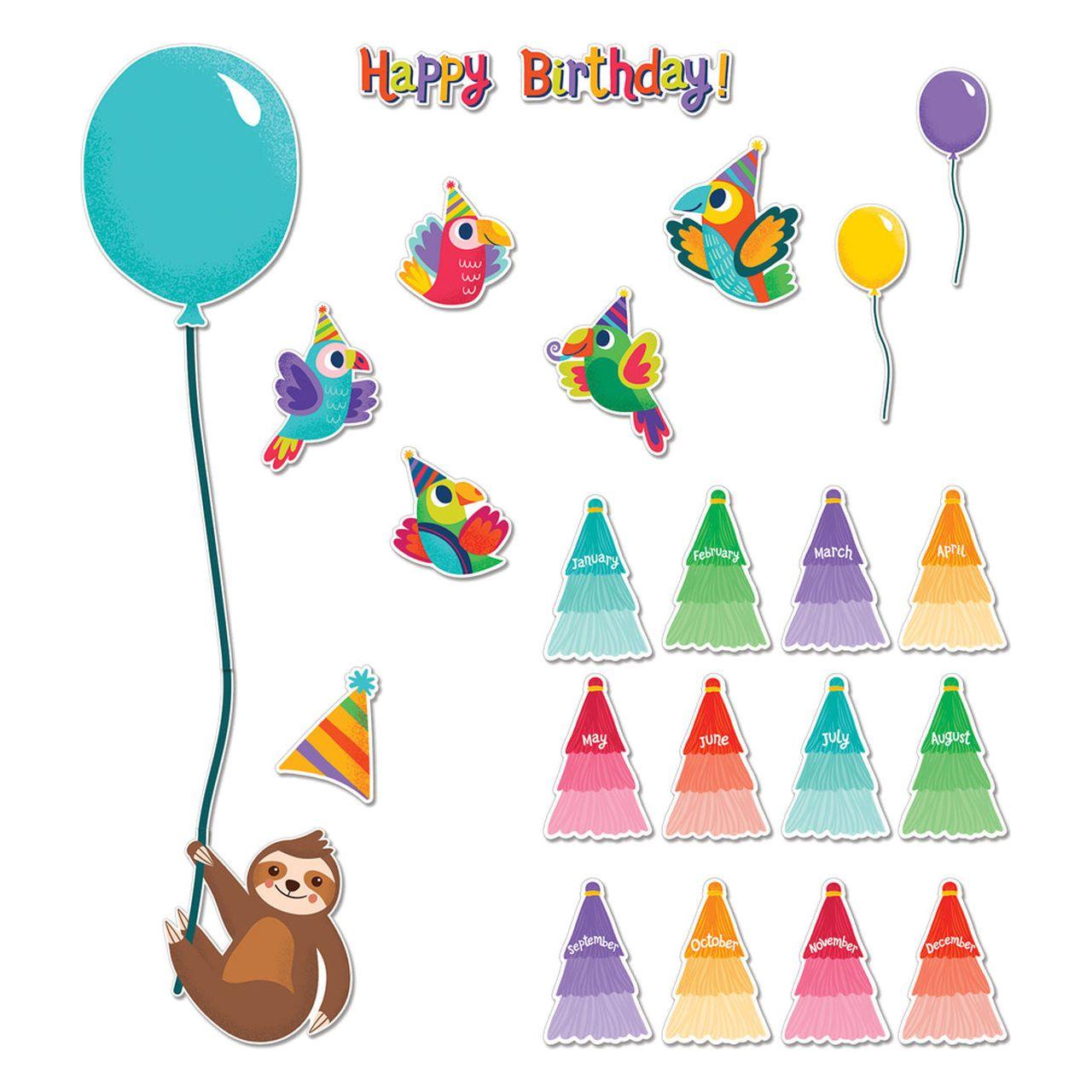 ONE WORLD BIRTHDAY MINI BULLETIN BOARD SET