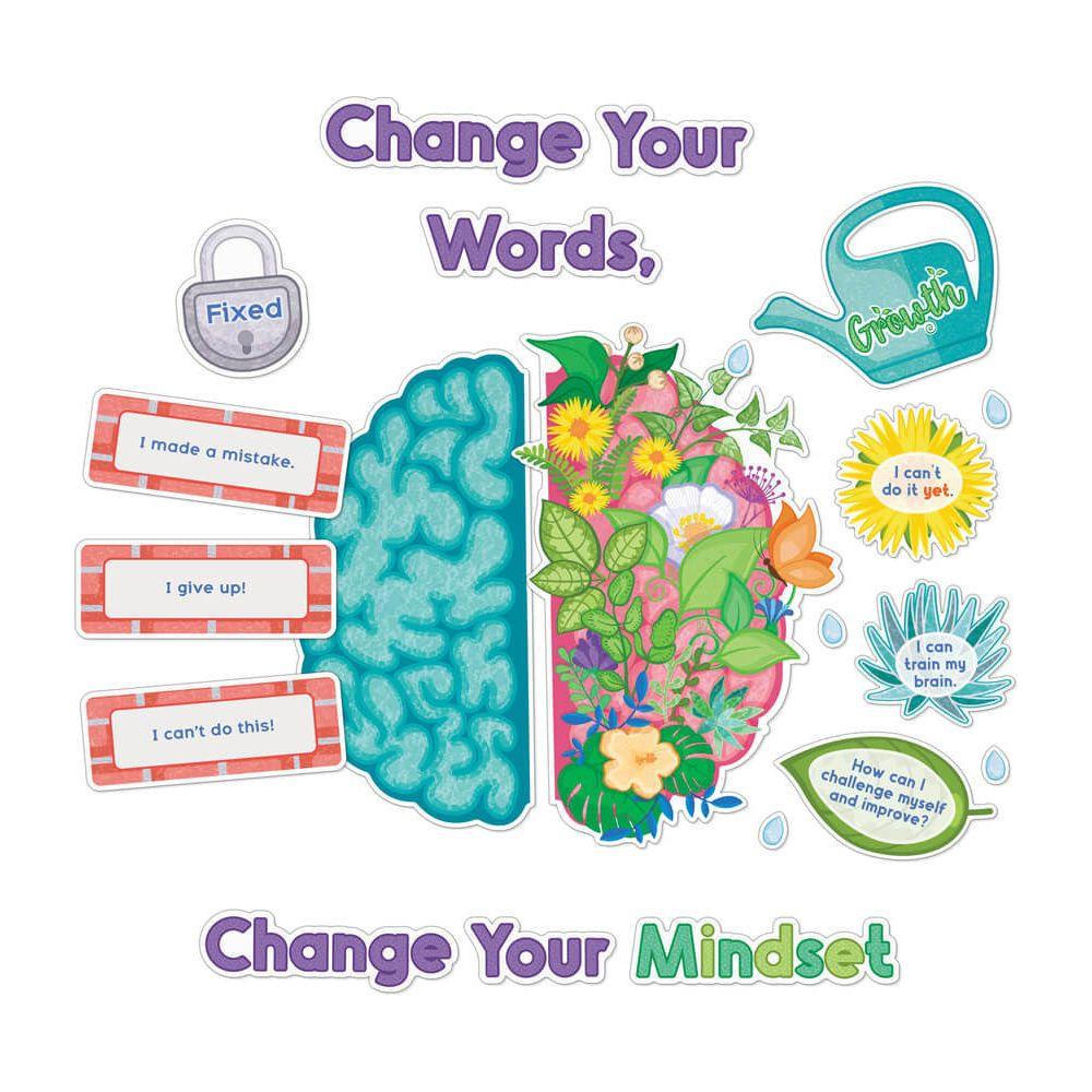 Bloom with a Growth Mindset Bulletin Board Set