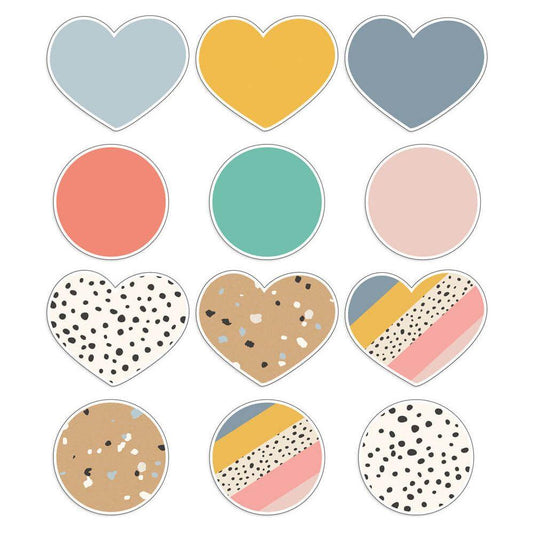 Hearts & Dots Cutouts 36 pcs