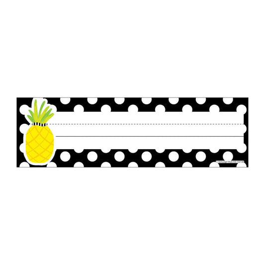 PINEAPPLE POLKA DOT NAMEPLATES