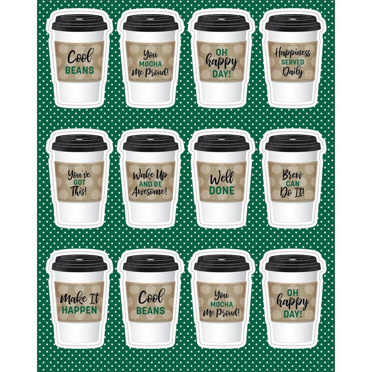TO-GO CUPS MOTIVATIONAL STICKERS 72 PCS