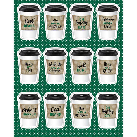 TO-GO CUPS MOTIVATIONAL STICKERS 72 PCS