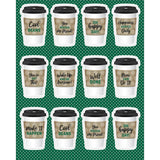 TO-GO CUPS MOTIVATIONAL STICKERS 72 PCS