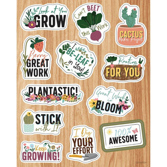 Grow Together Motivational Shape Stickers