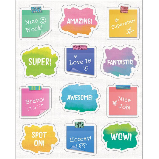 Doodle Motivational Shape Stickers