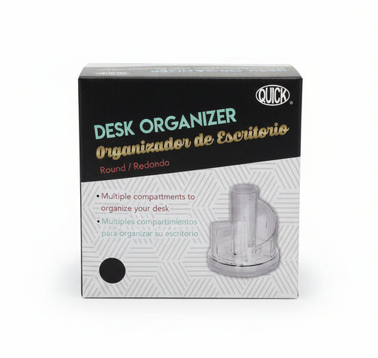 Organizador de Escritorio Redondo | Desk Organizer Round | Clear