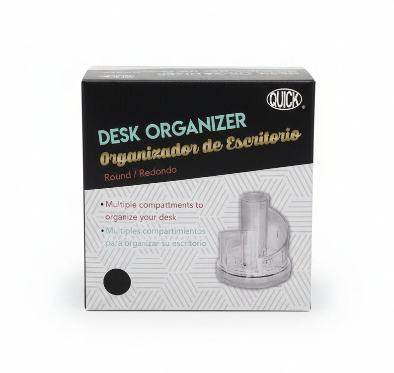 Organizador de Escritorio Redondo | Desk Organizer Round | Clear