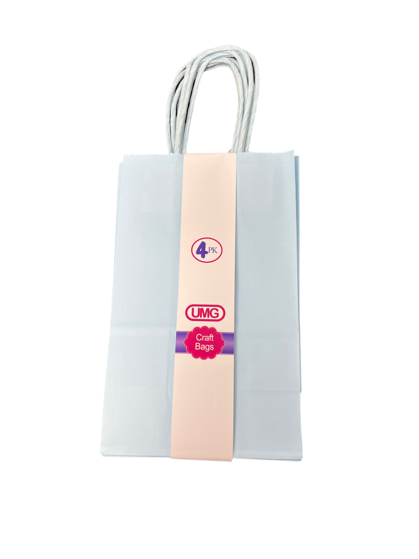 CRAFT BAG SMALL 13X8X21CM LIGHT BLUE 4PC