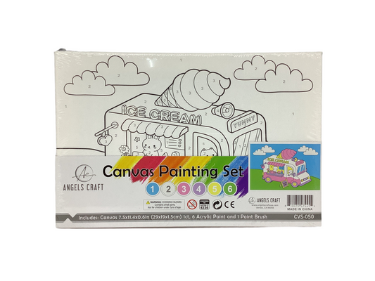 Paint by Number Canvas Set - Ice Cream Truck