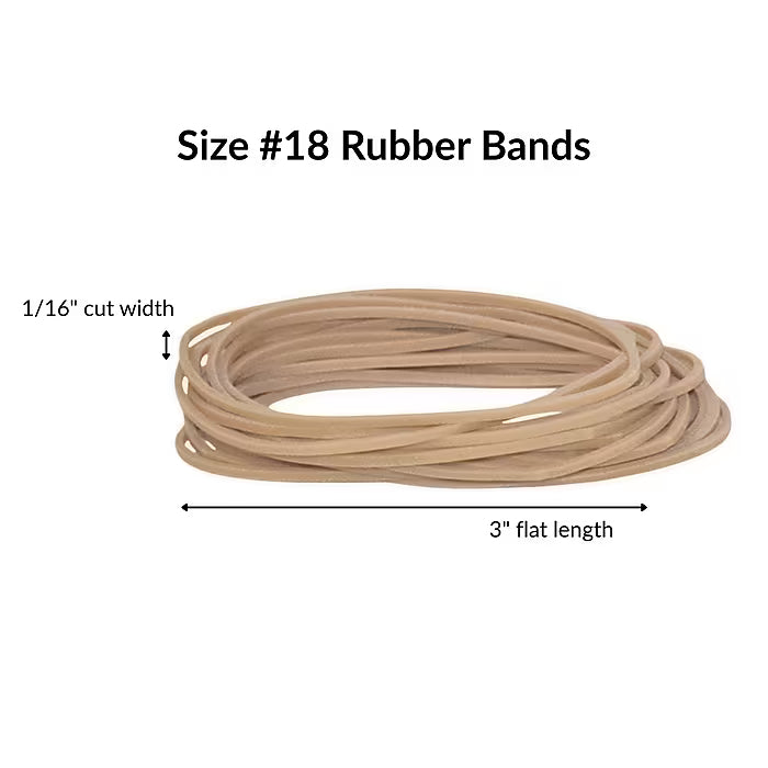 Rubber Bands High Quality #18 1lb/pk
