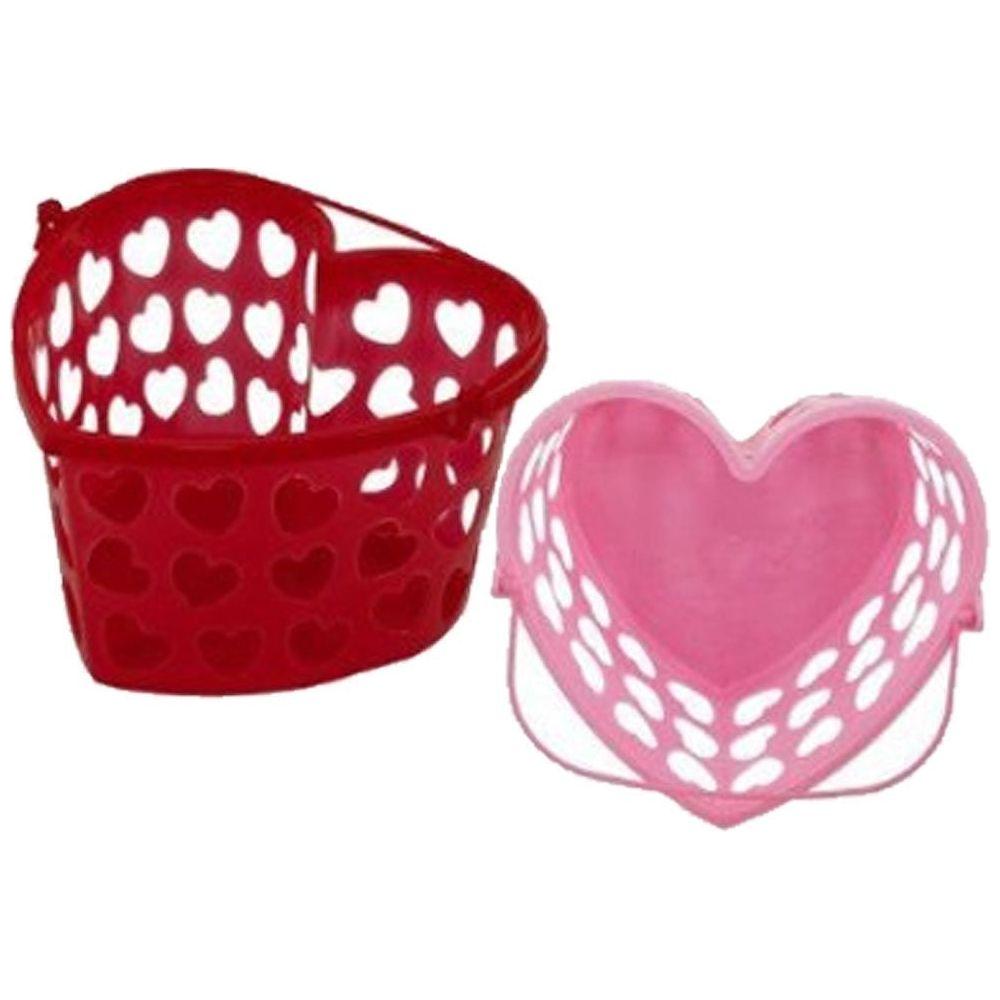BASKET HEART SHAPE PLASTIC