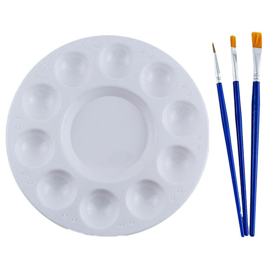 PAINT PALETTE ROUND PLASTIC
