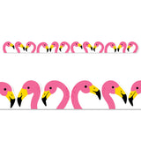 BORDER PALM PARADISE FLAMINGOS