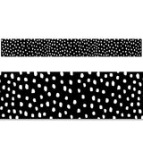 MESSY DOTS ON BLACK BORDER