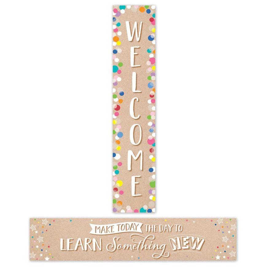 Krafty Pop Welcome Banner 2 Sided 3'