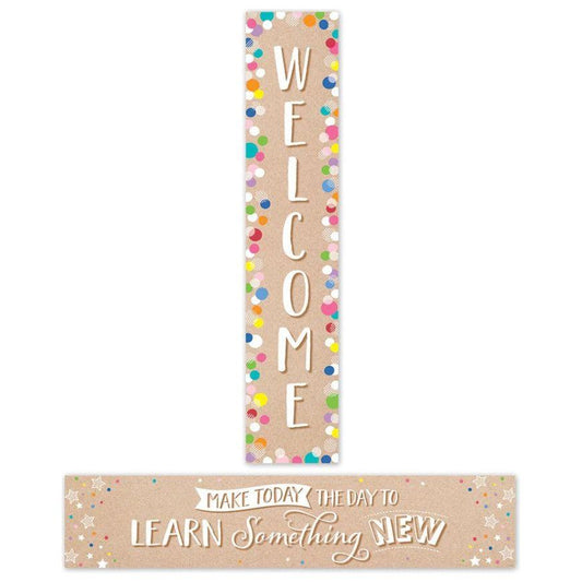Krafty Pop Welcome Banner 2 Sided 3'