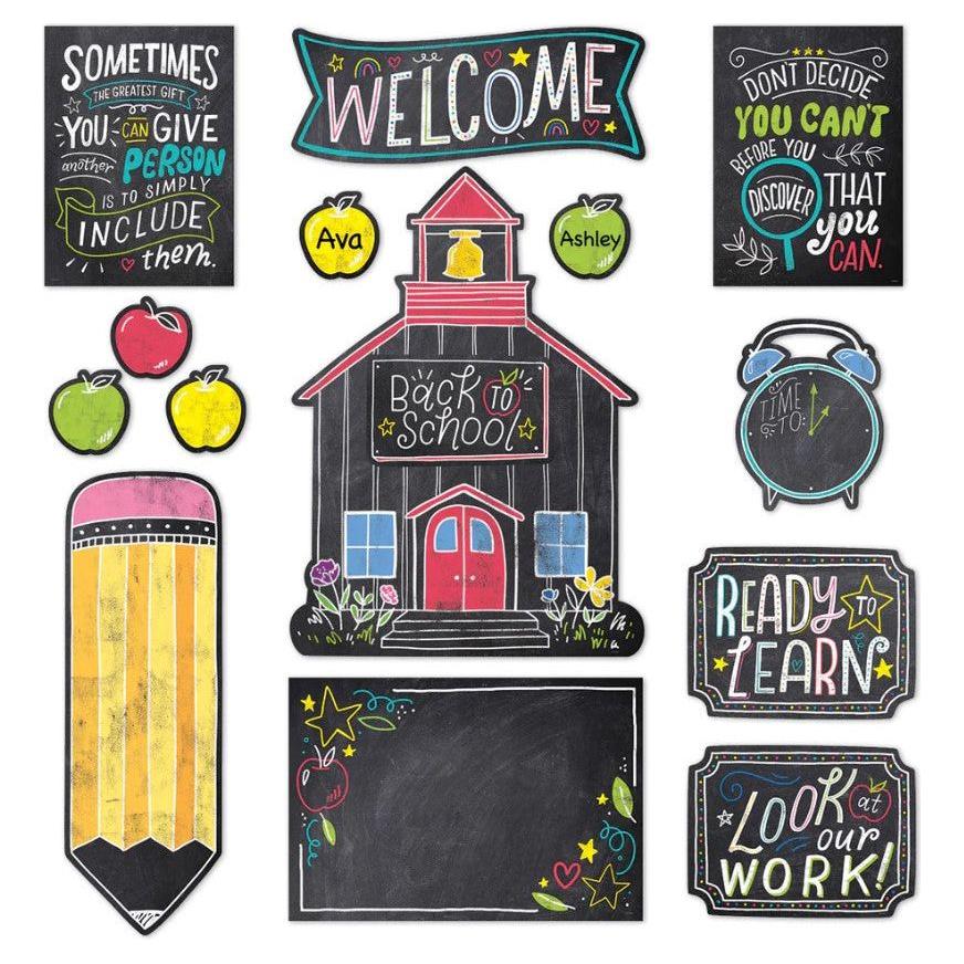 Chalk It Up! School Time Fun Bulletin Board 40pcs