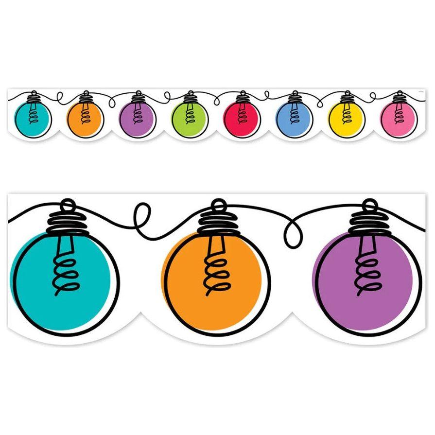 Core Decor Colorful Doodle Lights Borders 48'