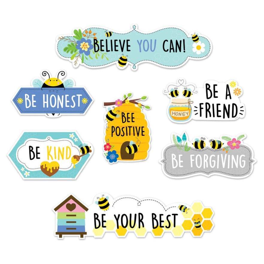 Busy Bees Bee Positive Mini Bulletin Board 13pcs