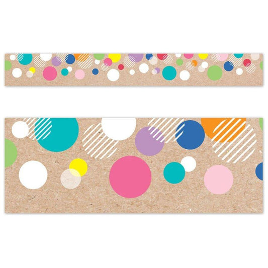Krafty Pop Colorful Bubbles Border 48'