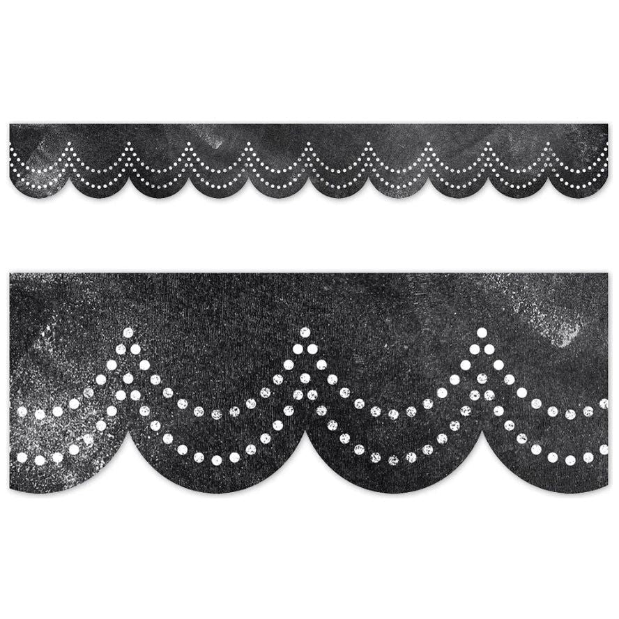 Chalk It Up! Dotted Scallops Border 48 Feet