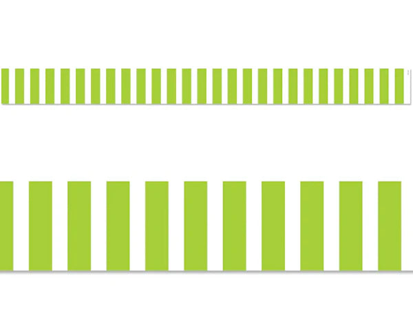 Lime Green Bold Stripes Border EZ Border | 24 strips - JA Riollano