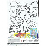 Unicorn Design Canvas Paint Set