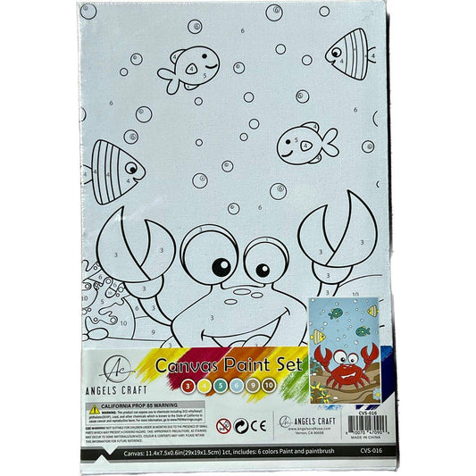 Crab Design Canvas Paint