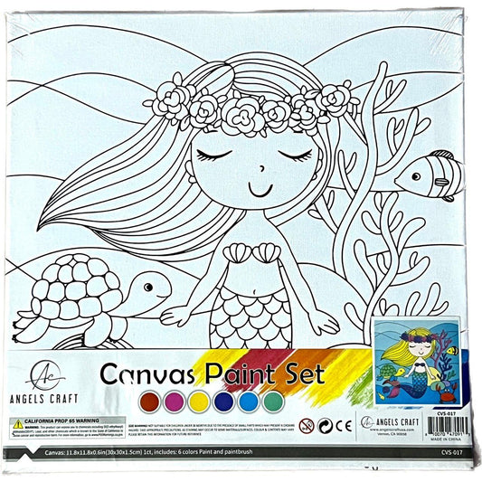 Mermaid Design Canvas Paint