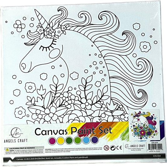Unicorn Design Canvas Paint