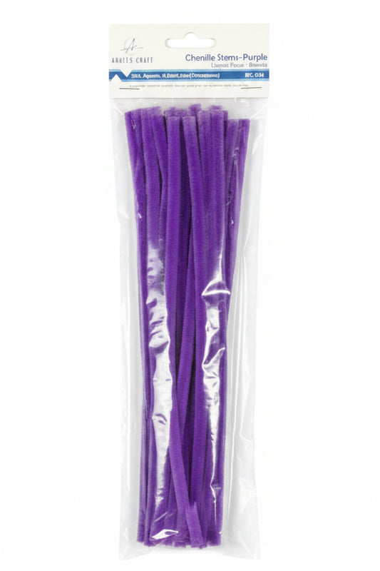 Chenille Stems | Purple Limpia Pipas | Morado | 25ct.
