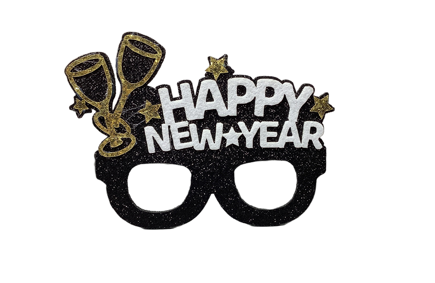 GLASSES HAPPY NEW YEAR CHAMPAGNE