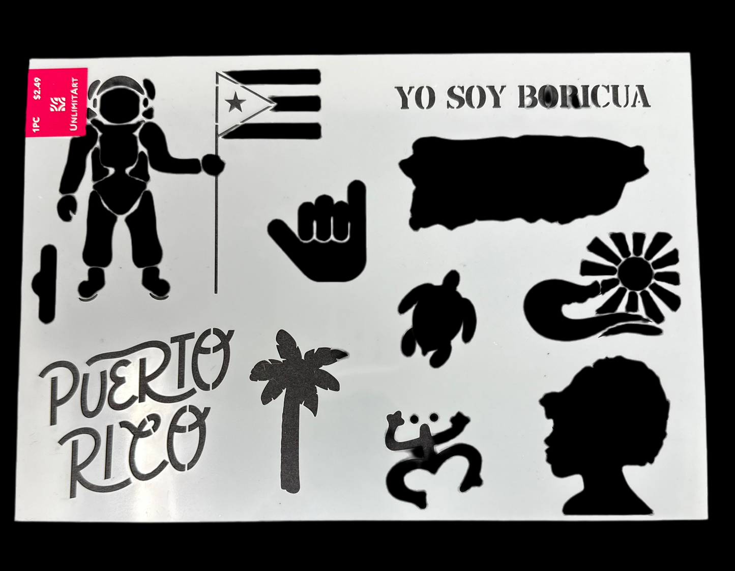 PURTO RICO PROUD STENCIL