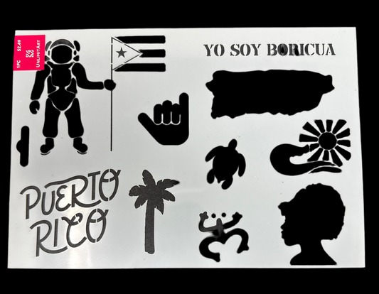 PURTO RICO PROUD STENCIL