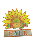 SUNFLOWER FALL SIGN 70CM